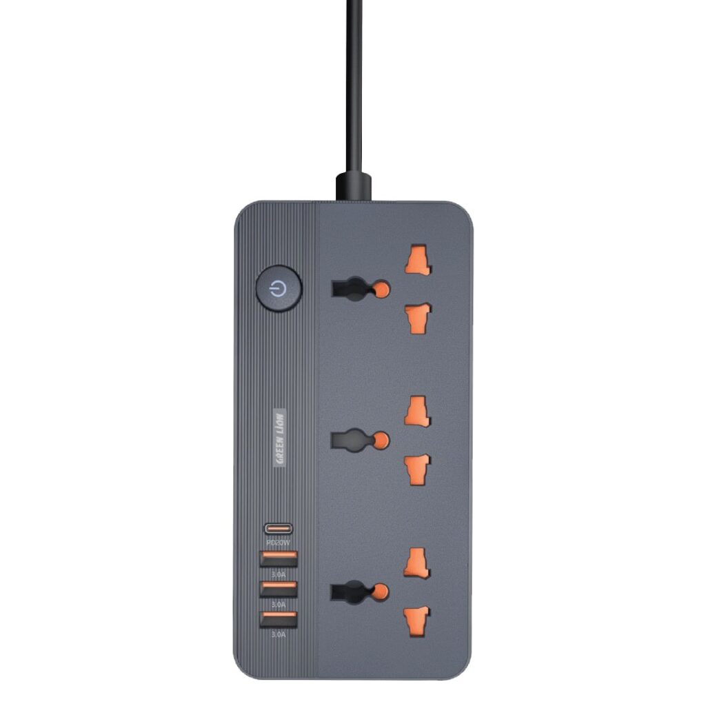 چند راهی برق گرین لاین مدل GS_200 Power SOCKET