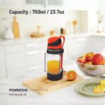 مخلوط کن و شیکر شارژی 700 میلی لیتر 240 وات پرودو مدل PD-PBLNDR