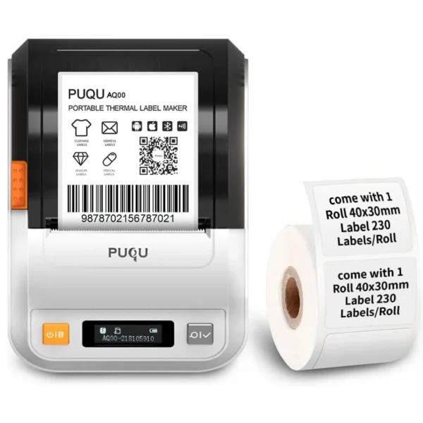 چاپگر لیبل هوشمند PUQU AQ00 – بیسیم، سریع و قابل حمل