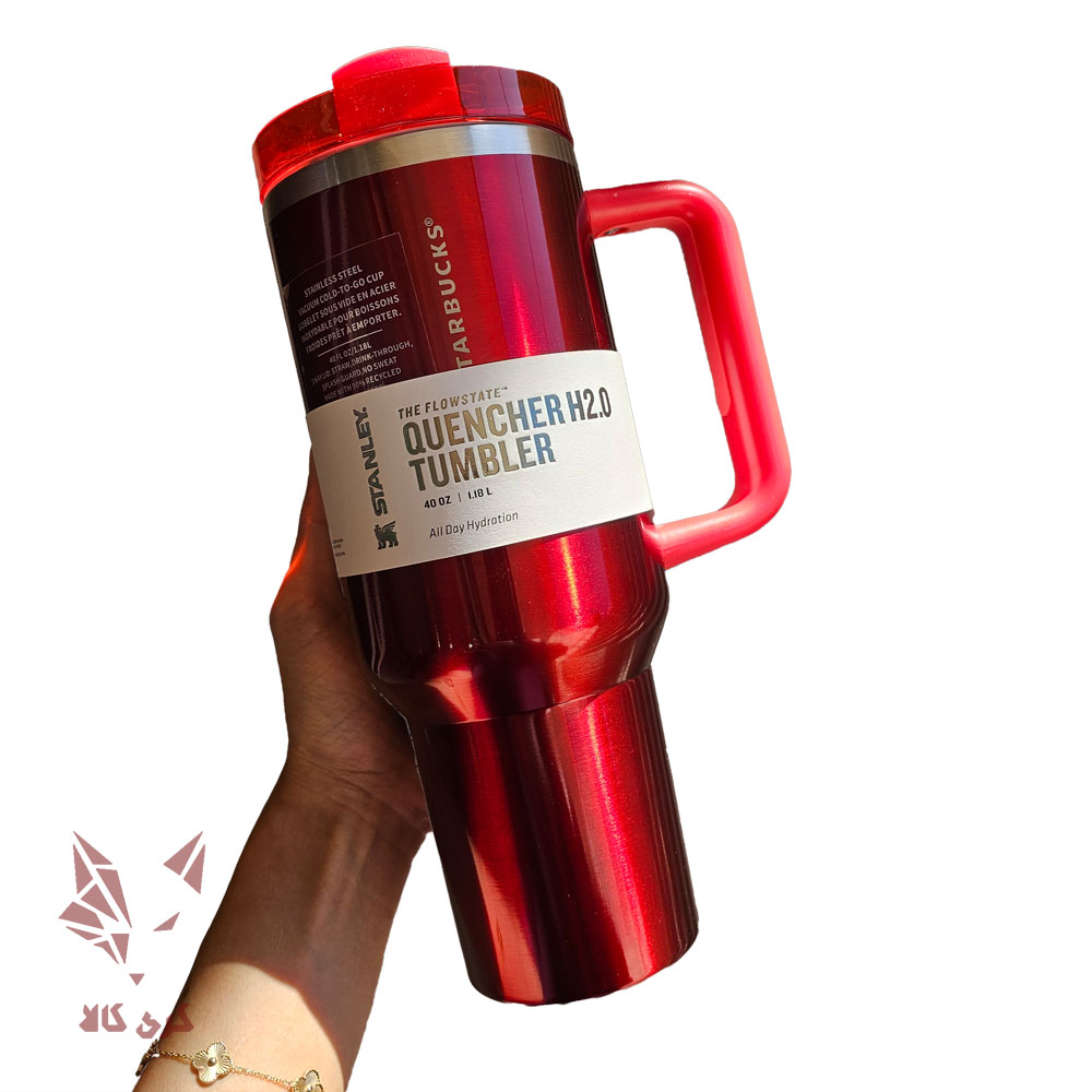 ماگ استنلی Quencher H2.0 ظرفیت ۱.۱۸ لیتر قرمز براق