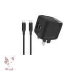 شارژر با کابل گرین لاین فست و PD دو پورت 20 وات Green Lion 20w
